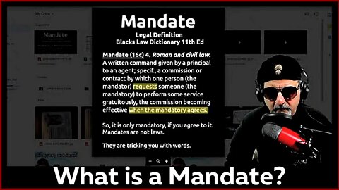 WHAT IS A MANDATE?