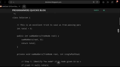 LeetCode 129 Sum Root to Leaf Numbers