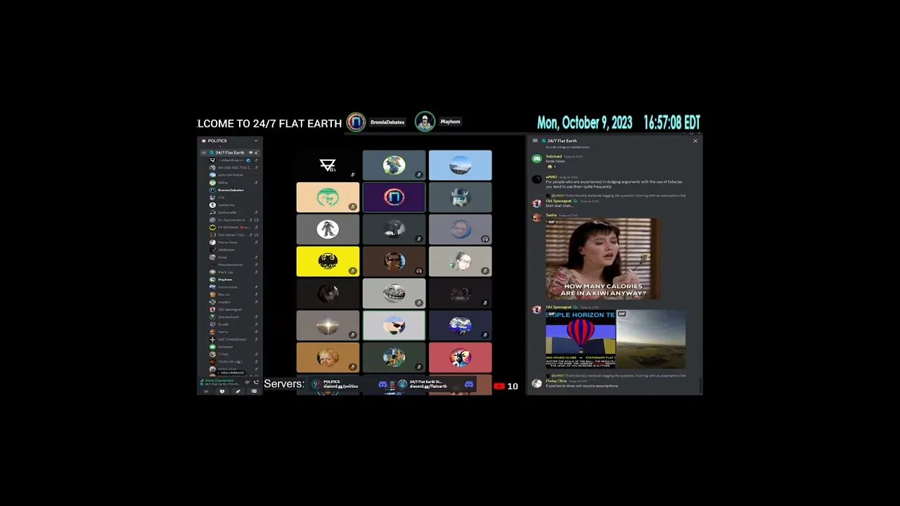 24/7 Flat Earth Discord Channel - Brenda
