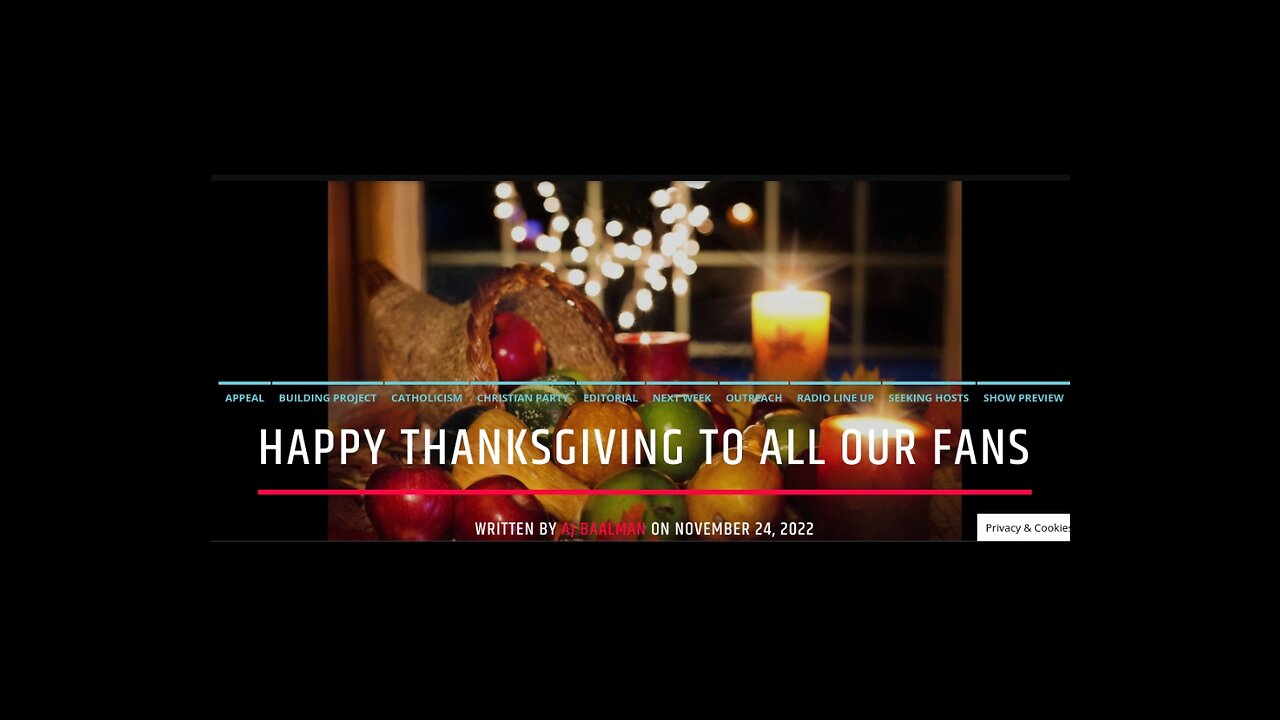 Happy Thanksgiving To All Our Fans