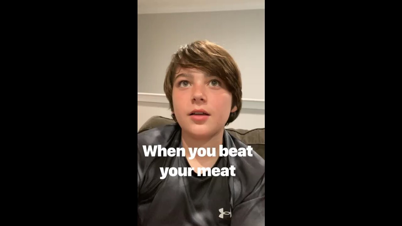 When u beat ur meat