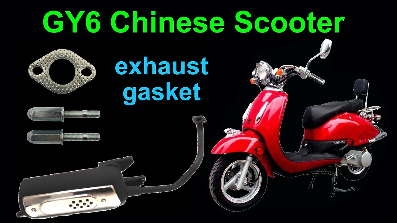 How to replace the exhaust gasket on a 150cc GY6 Chinese scooter