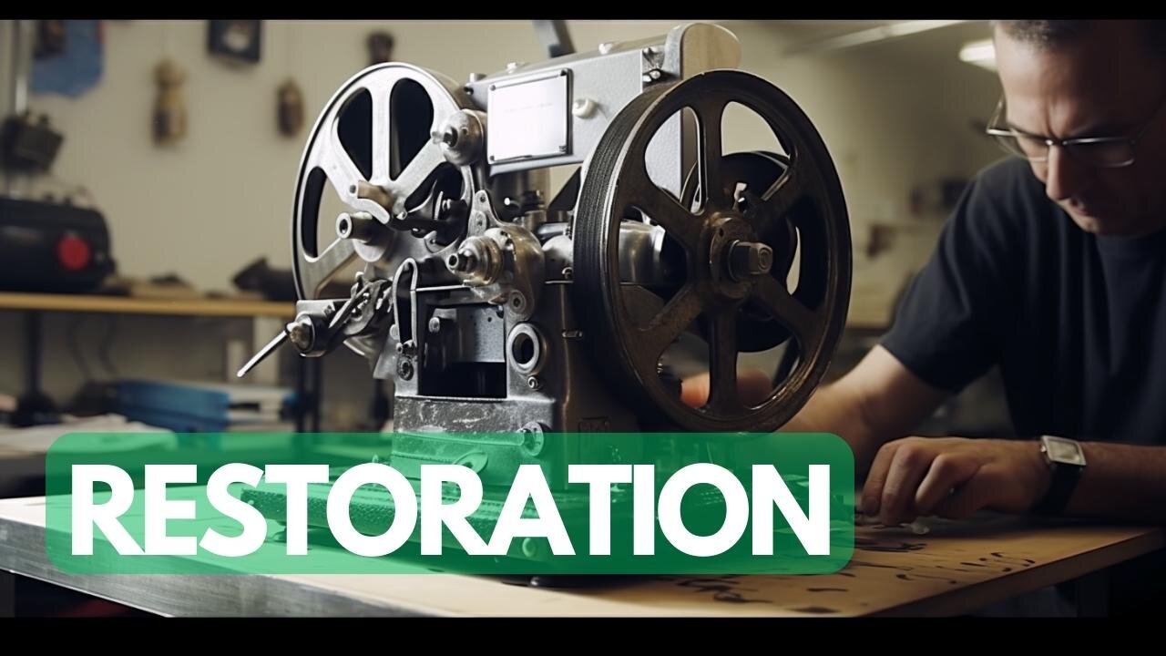 Restoration video of a 1956 filmoscope