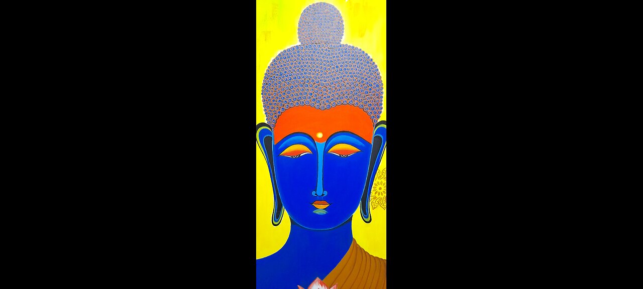 Buddha AcrylicPainting|A Serene Acrylic Painting of Buddha