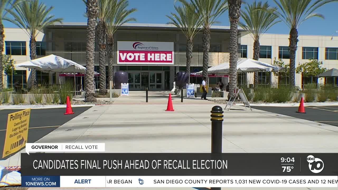 Recall candidates final push