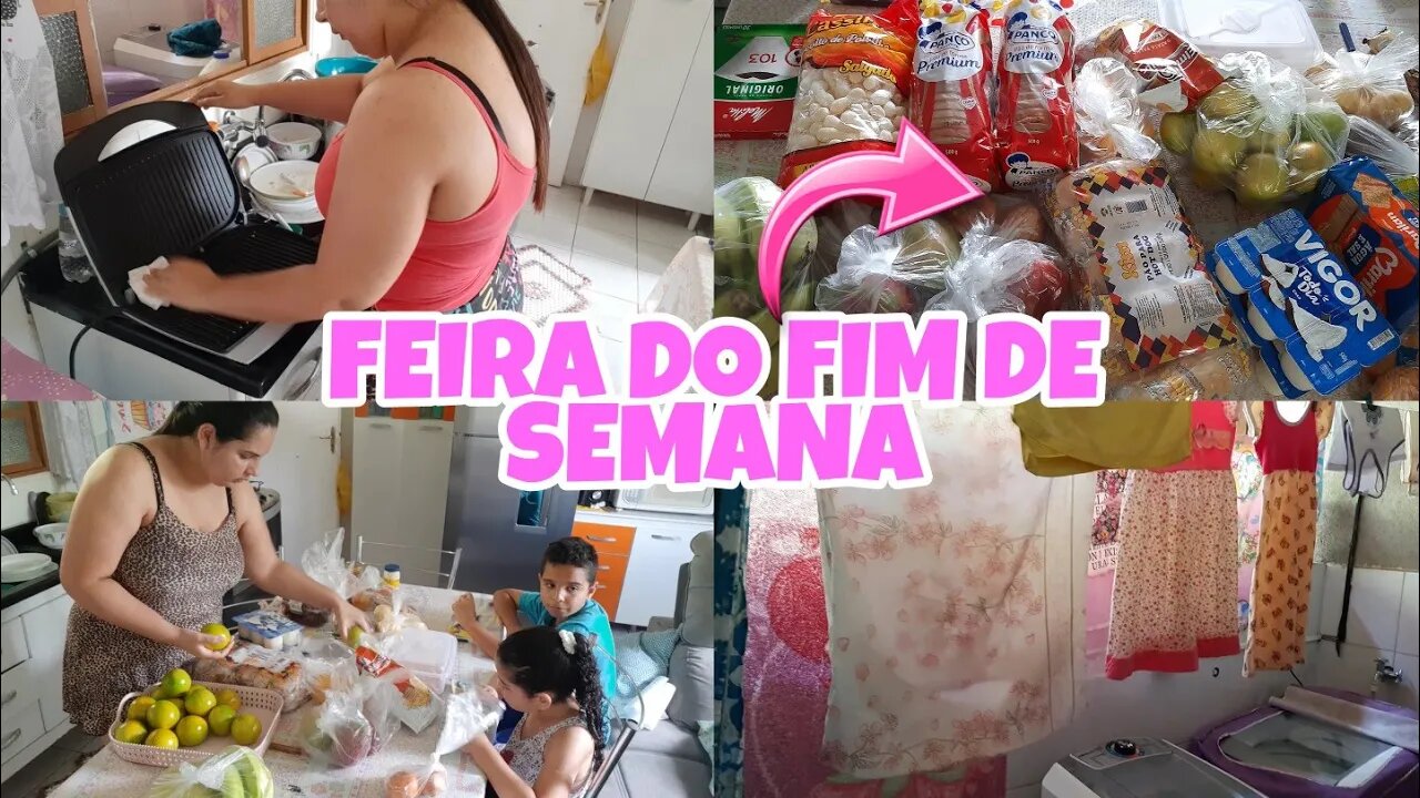 FIZ A FEIRA DO FIM DE SEMANA // GUARDEI AS COMPRAS// VLOG DO MEU DIA //CANAL DA MILI