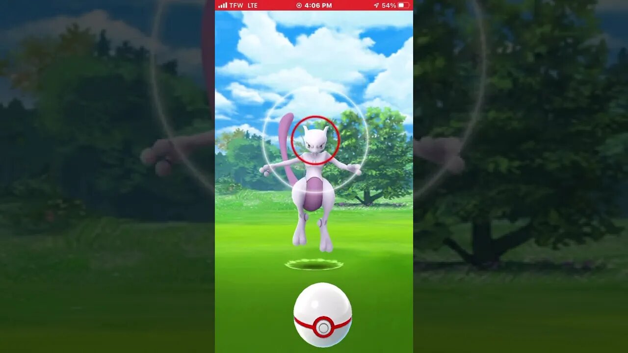 Pokémon Go Tier 5 Legendary Raid - Mewtwo with Shadowball