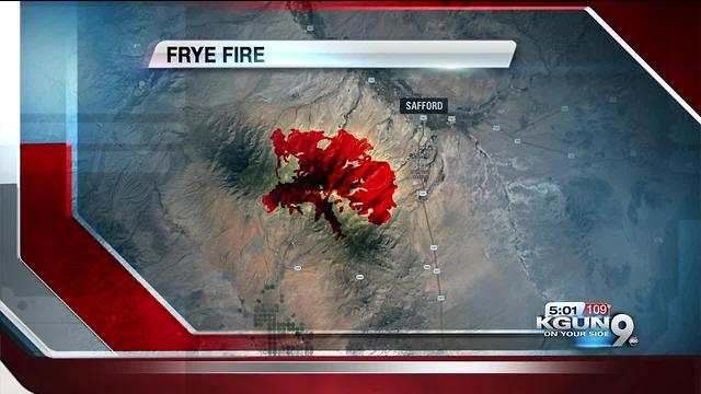 Containment increasing for Frye Fire near Safford