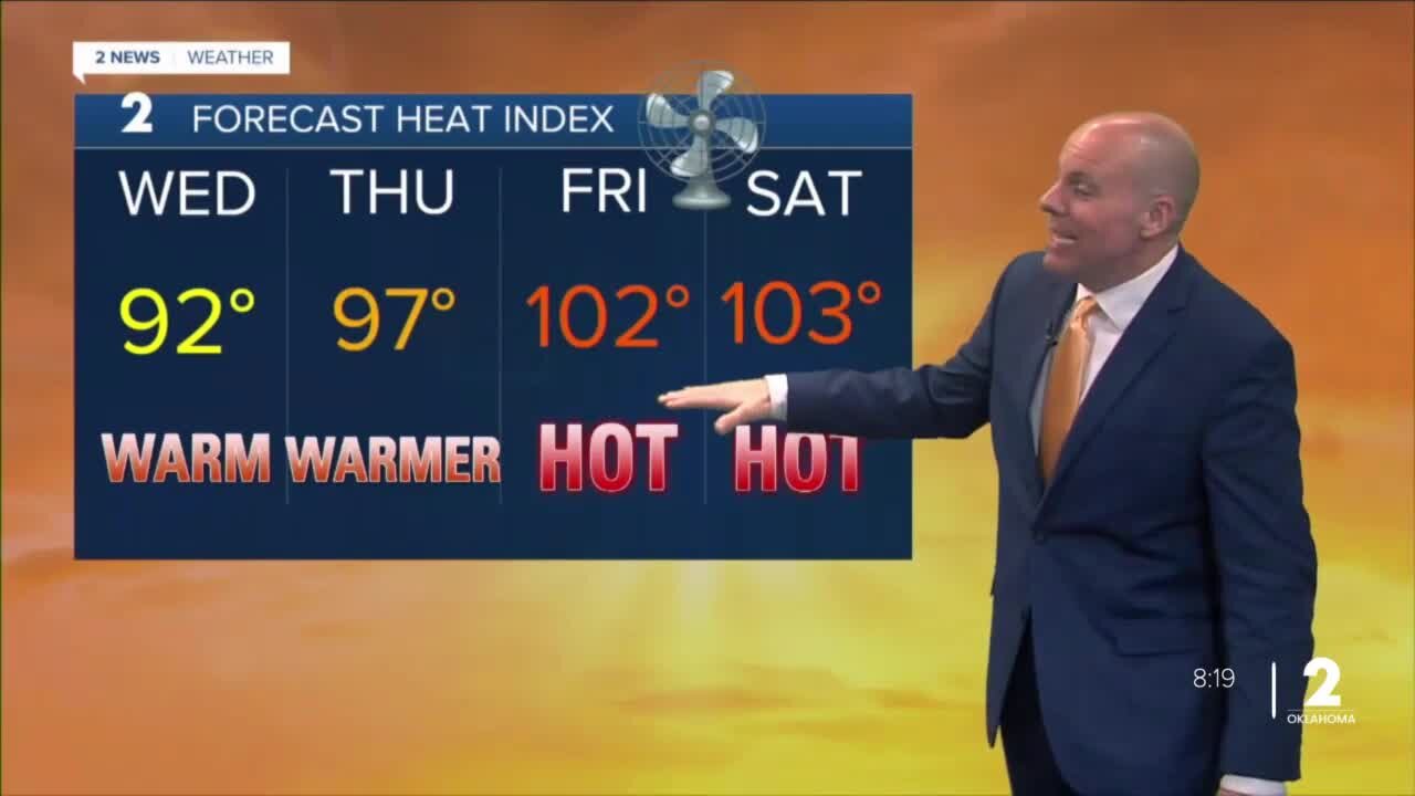 Lots of sunshine for Wednesday