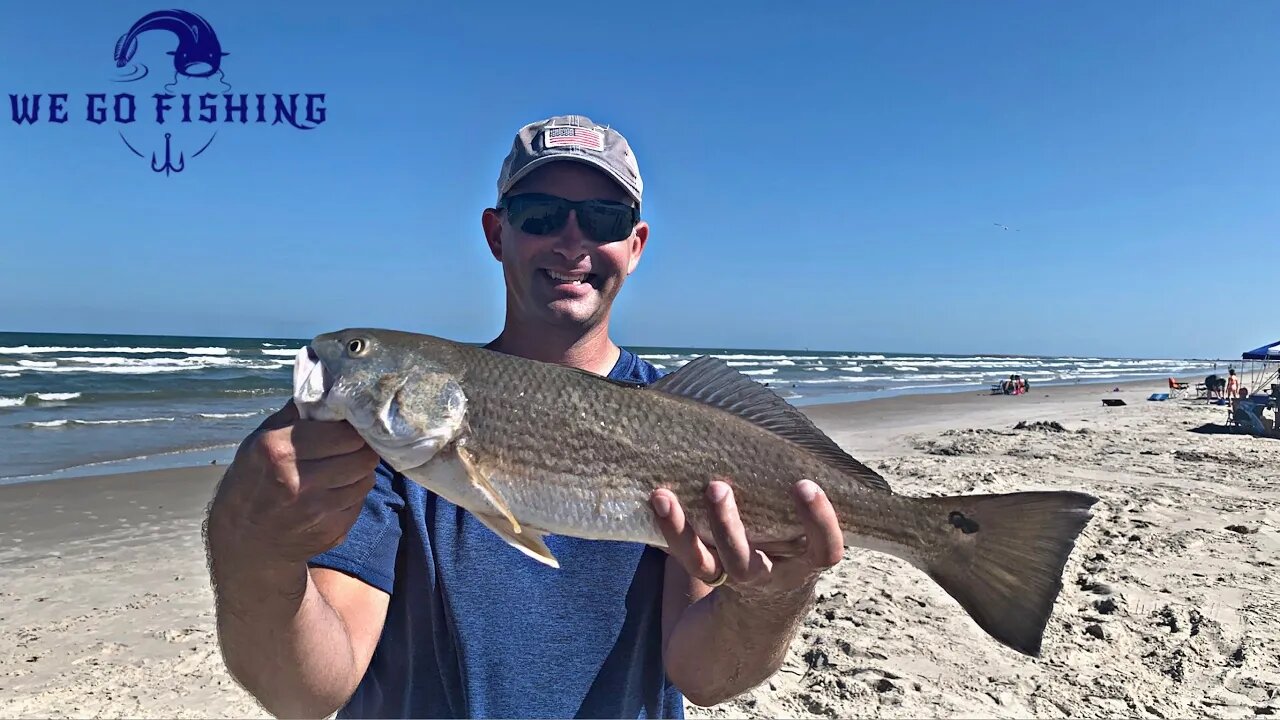 Redfish Surf Fishing! l Gulf Coast Beach Fishing Corpus Christi, Texas