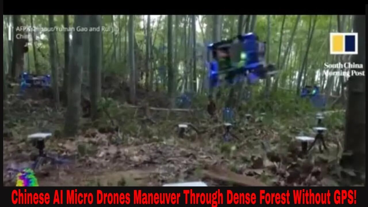 Chinese Drones Maneuver Through Dense Forest Without GPS!