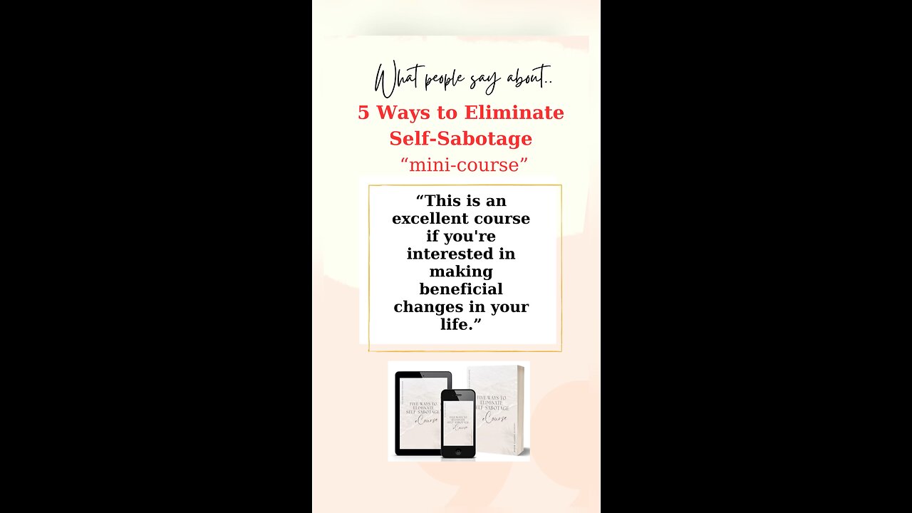 Eliminate Self-Sabotage