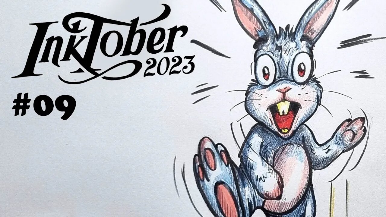 Como desenhar Coelho - Inktober 2023 #rodrigopilla #inktober2023 #art #inktober