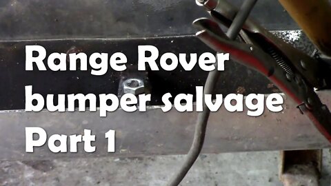 Range Rover. Trying to salvage the chrome bumper the best we can Pt1 Removing snapped bolts