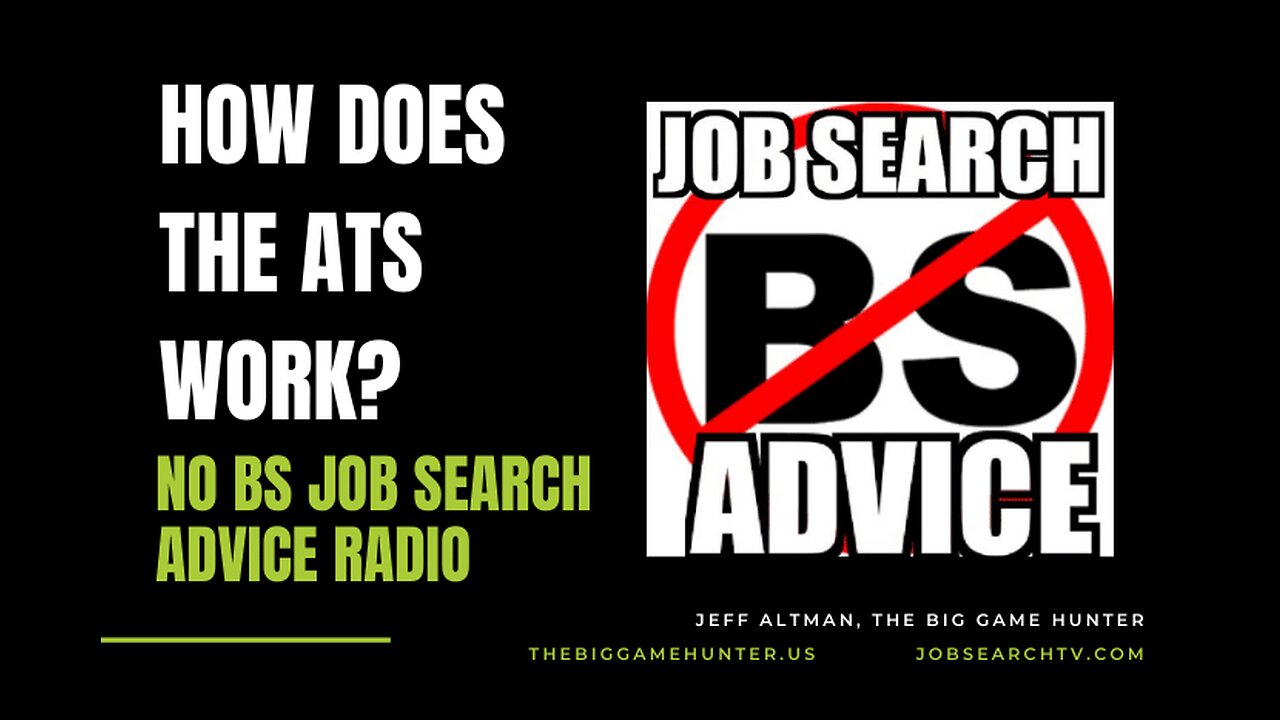 How Does The ATS Work? | No BS Job Search Advice Radio (video)