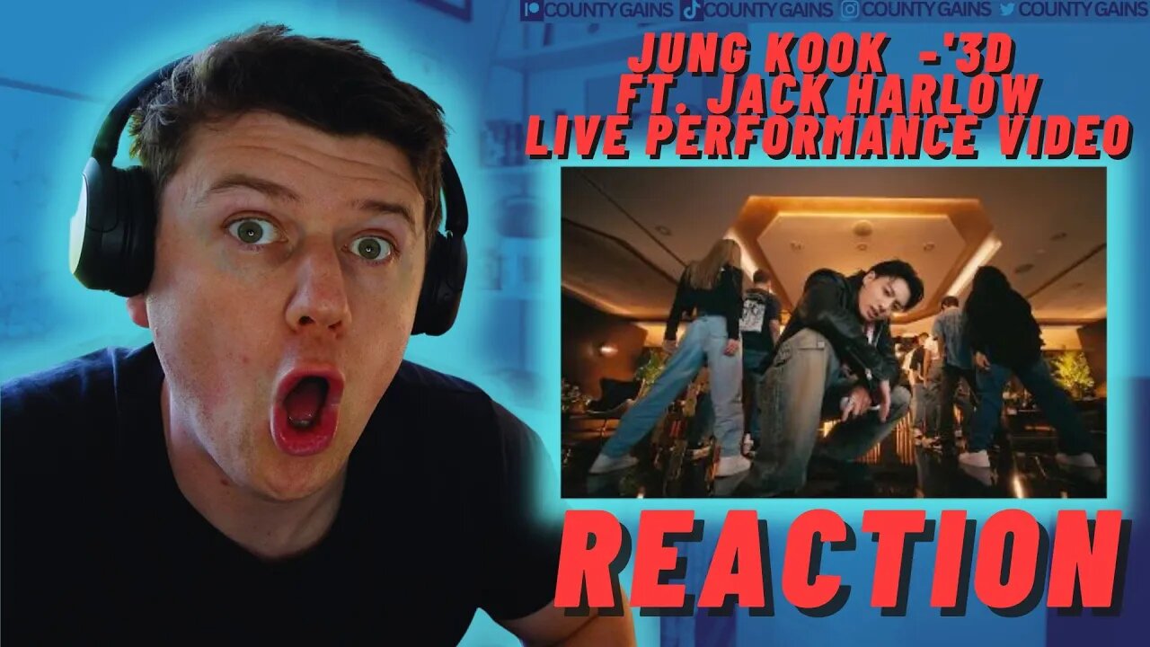 정국 (Jung Kook) '3D (feat. Jack Harlow)' Official Live Performance Video - IRISH REACTION