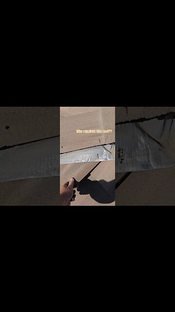 Unprofessional Roof Repairs Apparent at Home Inspection