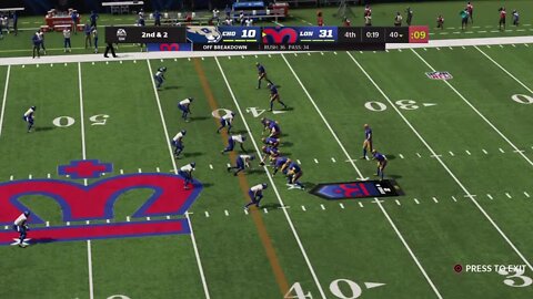 Gridiron Football League (Season 1/Week 4): Chicago (2-1) @ London (1-2)