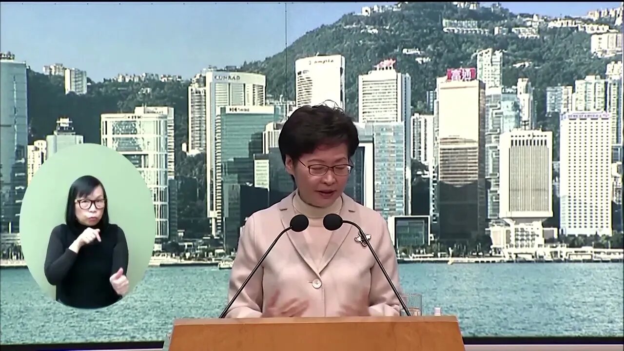 Roman Catholic Hong Kong CEO Carrie Lam says the press is "free" amidst Communist Chinese takeover