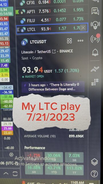 July 21, 2023 - My #LTC play