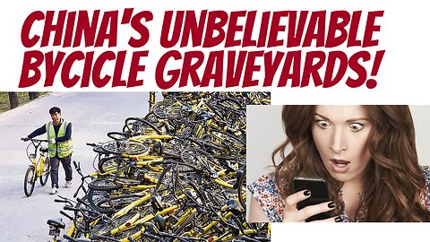 China. Millions of unwanted bikes. "We like driving cars more"!