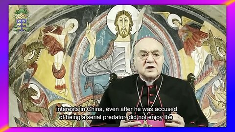 ARCHBISHOP CARLO MARIA VIGANÒ - PIZZAGATE, EPSTEIN, BLACKMAIL, MOSSAD