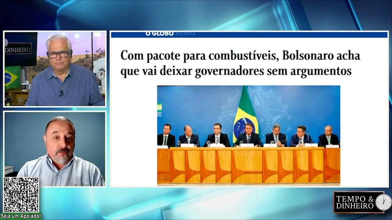 Pacote do governo prevê redução da inflação com redução do ICMS sobre diesel