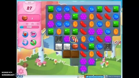 Candy Crush Level 645 Audio Talkthrough, 3 Stars 0 Boosters