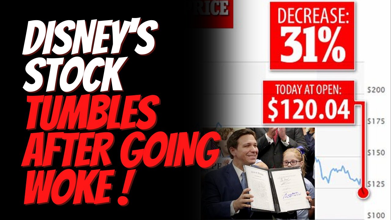 Disney’s Stock Tumbles 31% Over Year, Woke Involvement Against Governor Ron DeSantis in Florida!