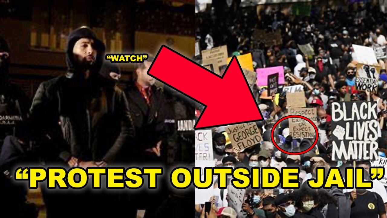 Huge PROTEST Outside Andrew Tates Jail (URGENT)