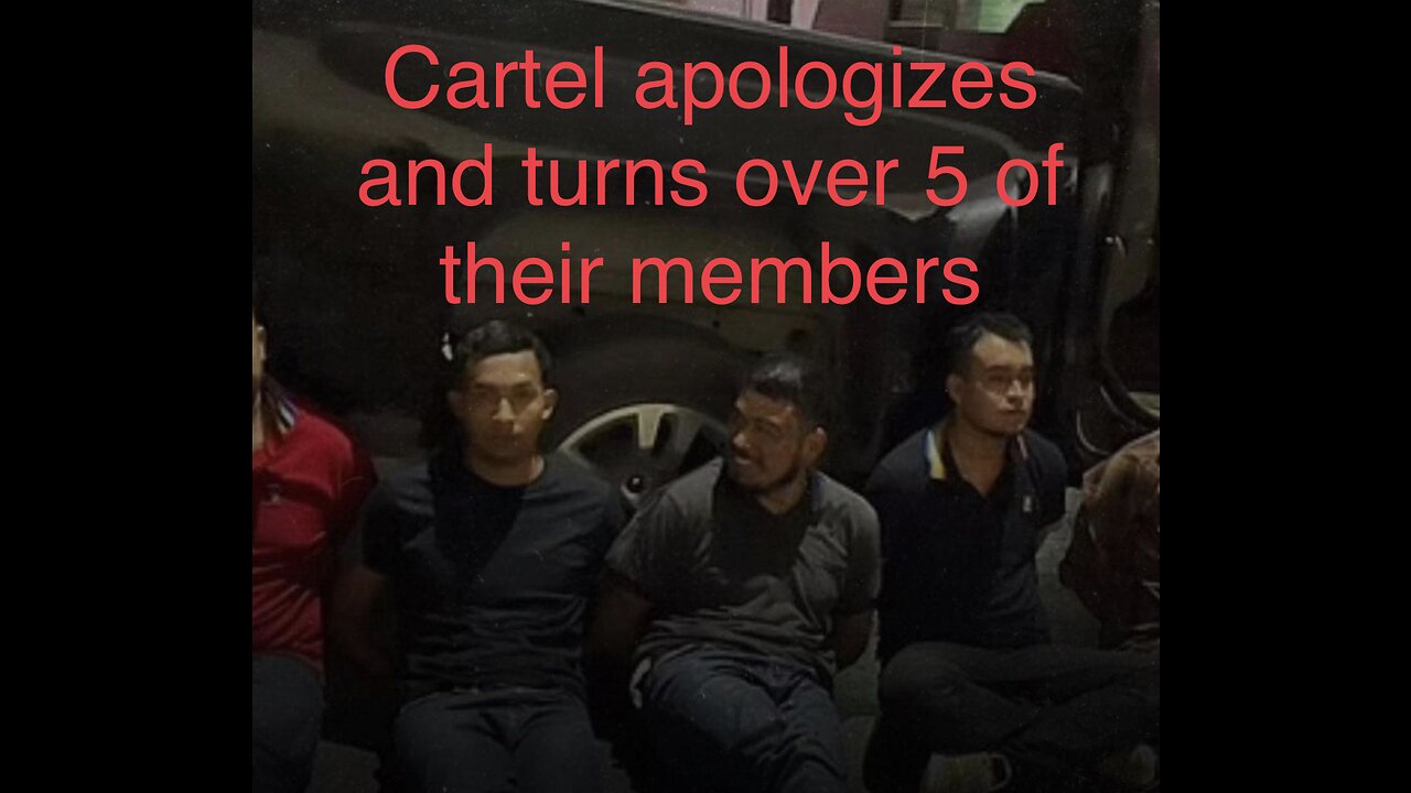 The cartel turns in 5 of its members, just smoke and mirrors?