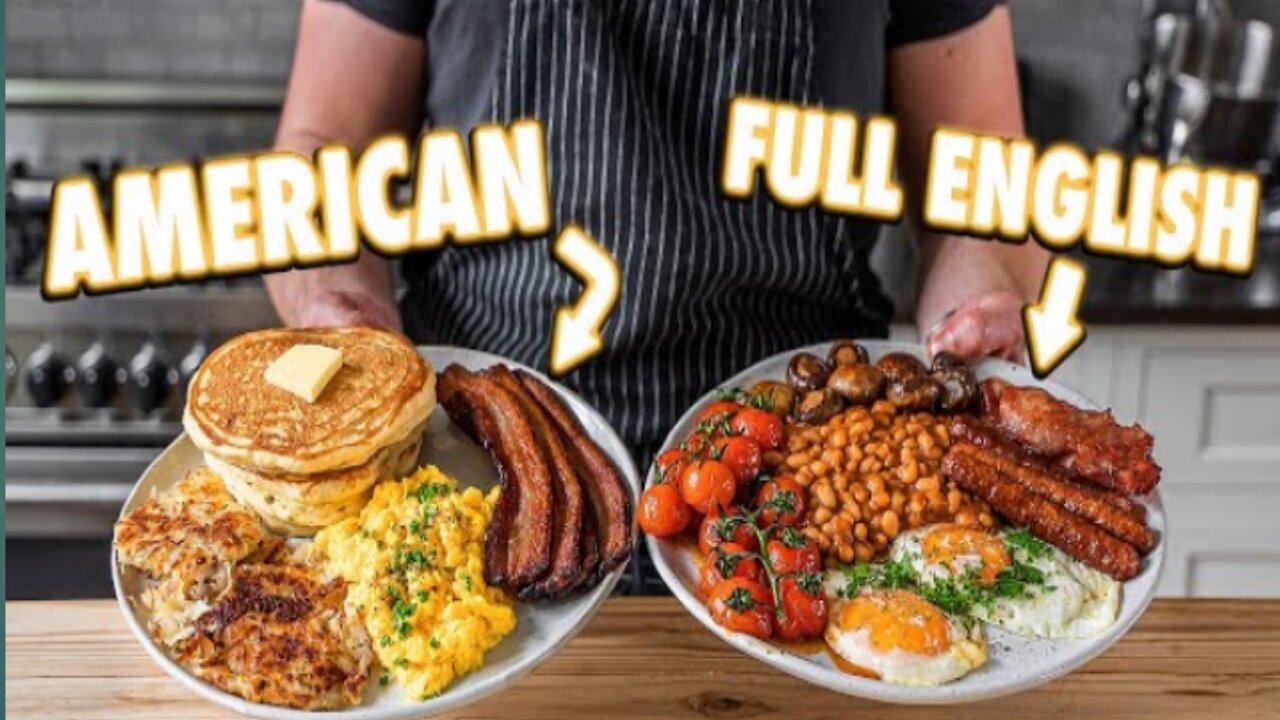 Speical American Vs. Full English Breakfast