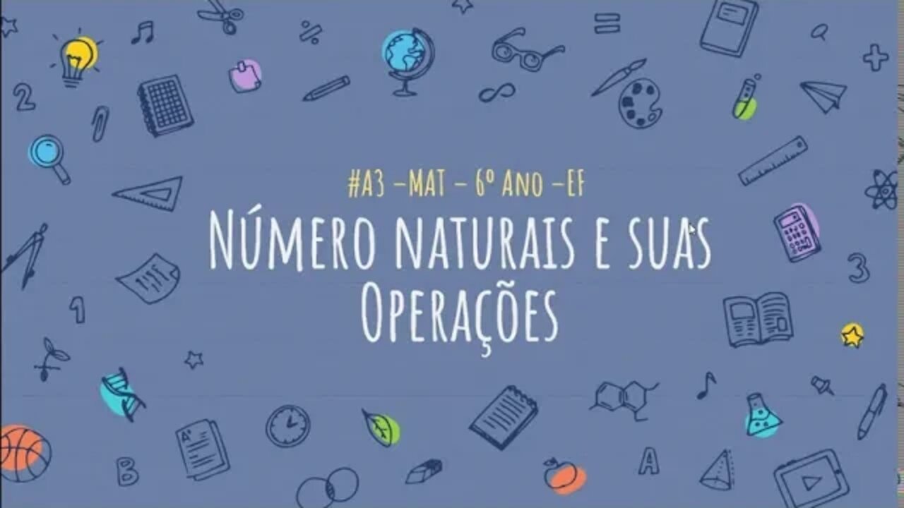 #A3 –MAT – 6º Ano –EF | Número naturais e suas Operações: Adição com Números naturais