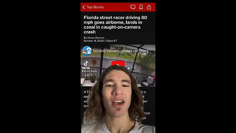 Florida street racer went airborne