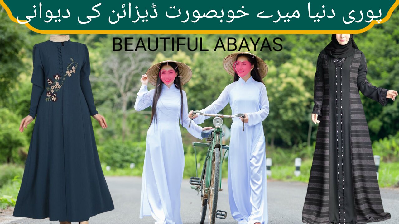 Beautiful abayas design for girls, Dubai abayas design, modern dress style,