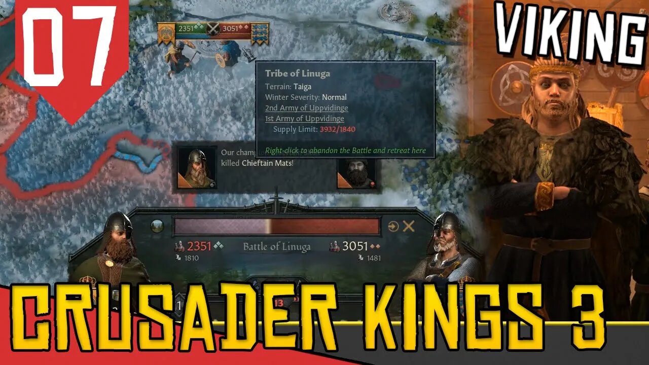 Reciclando VASSALOS na Grande Guerra - Crusader Kings 3 The Northmen #07 [Gameplay Português PT-BR]