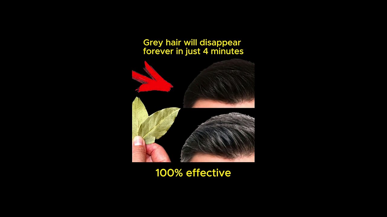 ⚠️Grey hair will disappear forever in just 4 minutes.