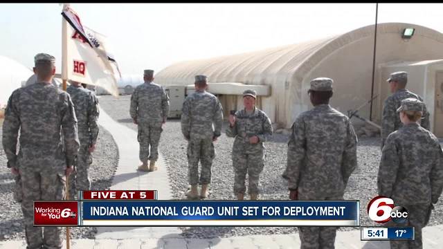 Kokomo-based Indiana National Guard unit being deployed to Kuwait