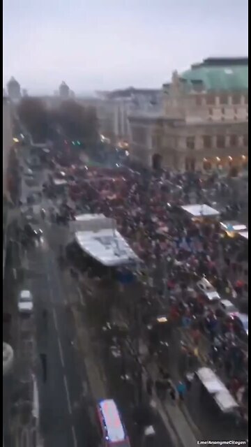 Austria yesterday Largest protests in the Country's entire history