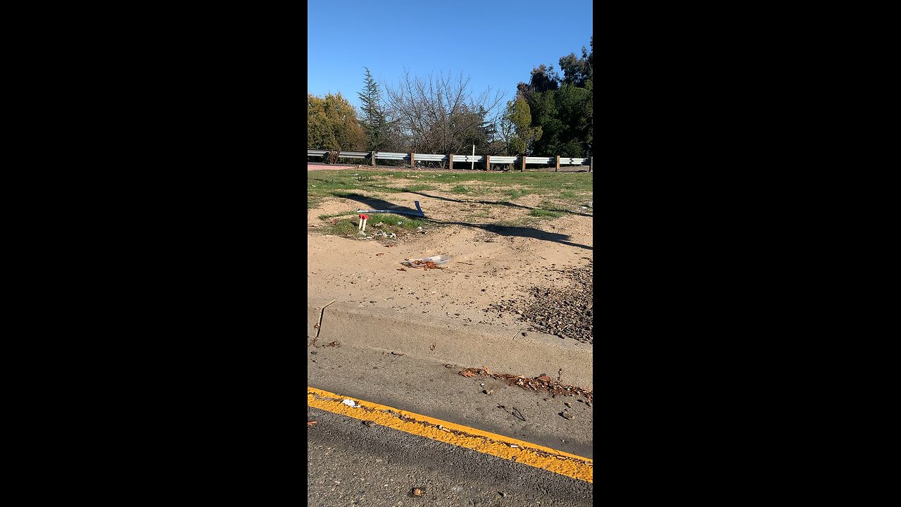 Roadside trash