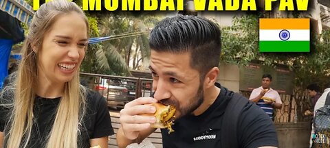 $10 Indian street food challenge Mumbai Vada pav