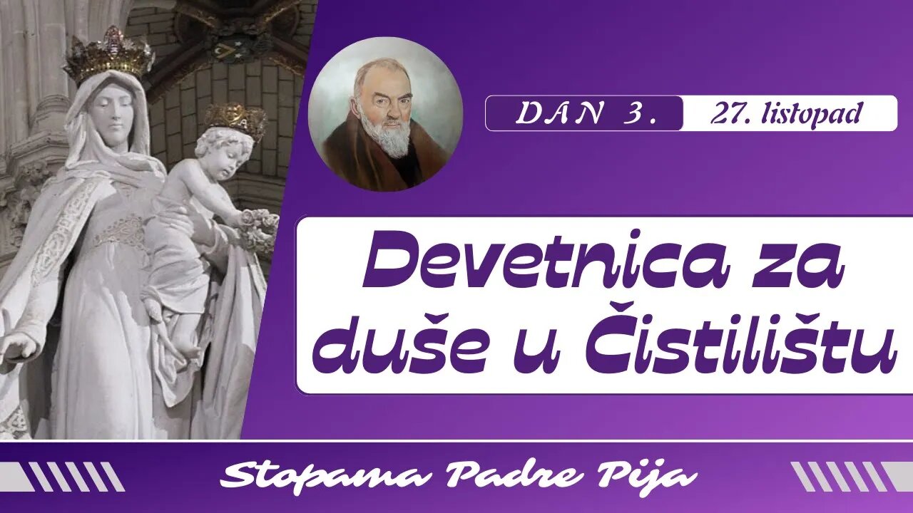 Devetnica za svete duše u Čistilištu - Treći dan