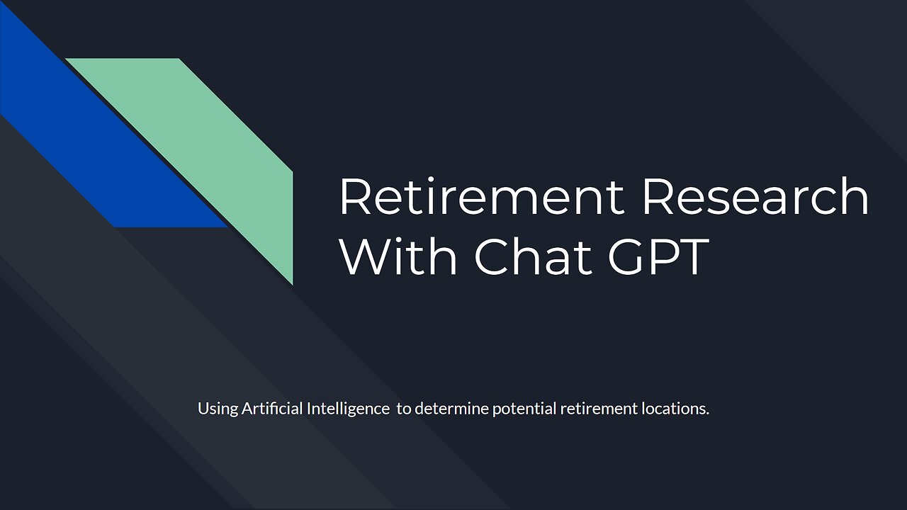 Using AI to Determine Retirement Location