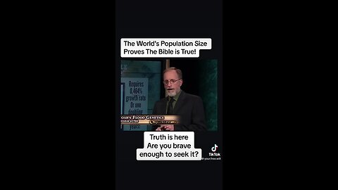 World population lined up with the Bible. Is it a coincidence or it’s mathematically true