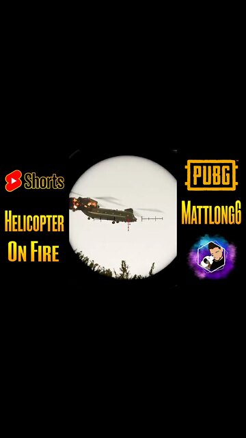 Helicopter on fire in PUBG