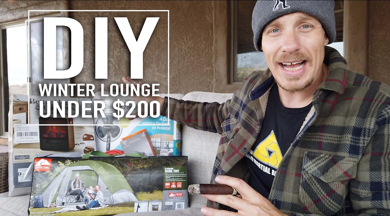 DIY Winter Cigar Lounge Under $200