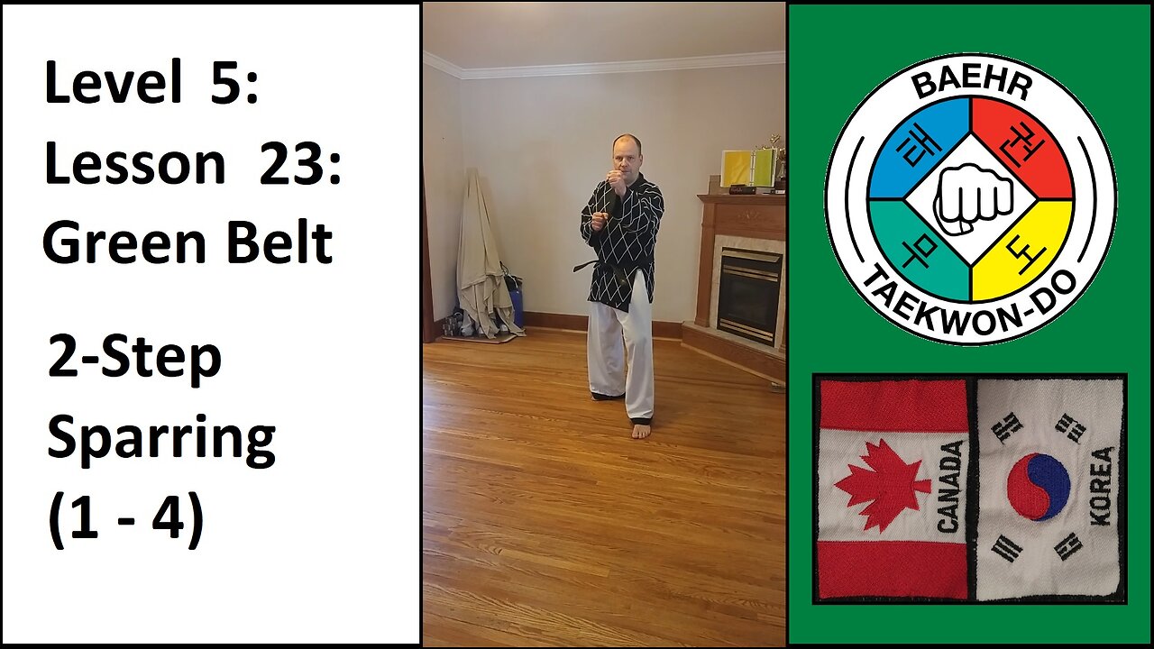 Baehr Taekwondo: 05-23: Green Belt: 2-Step Sparring (1-4)