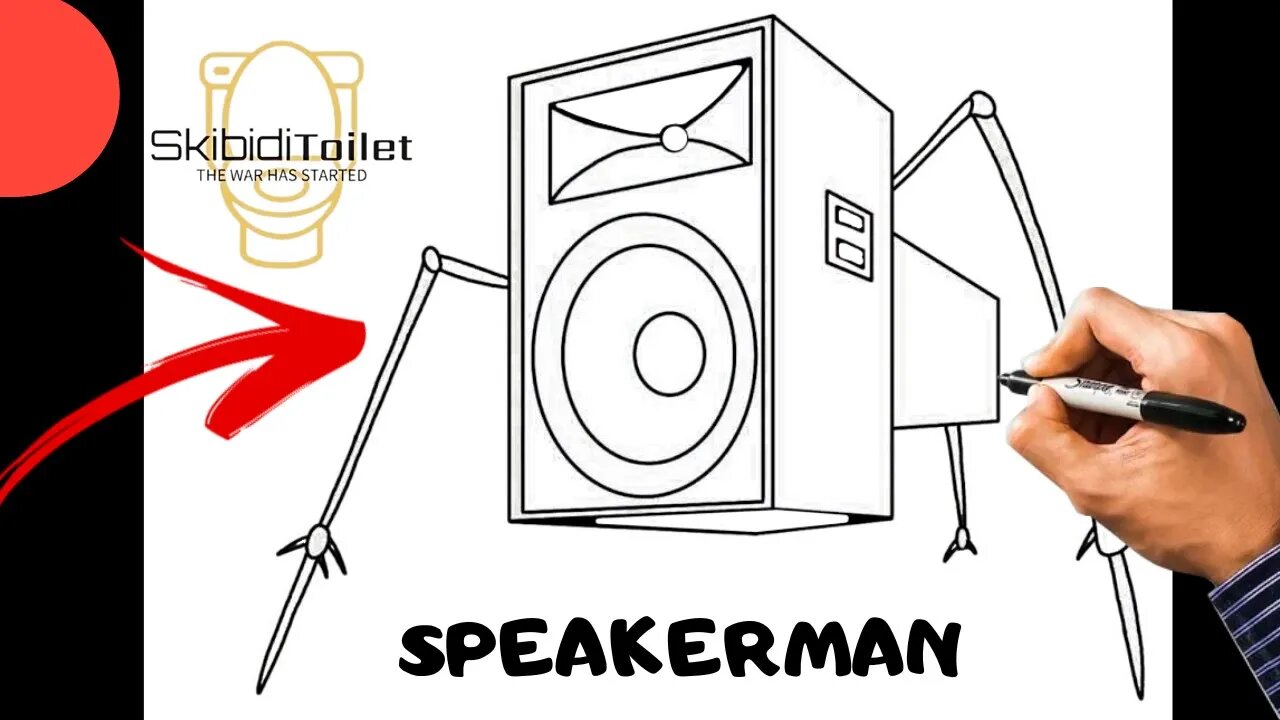 Como Desenhar o Speakerman de Skibidi Toilet