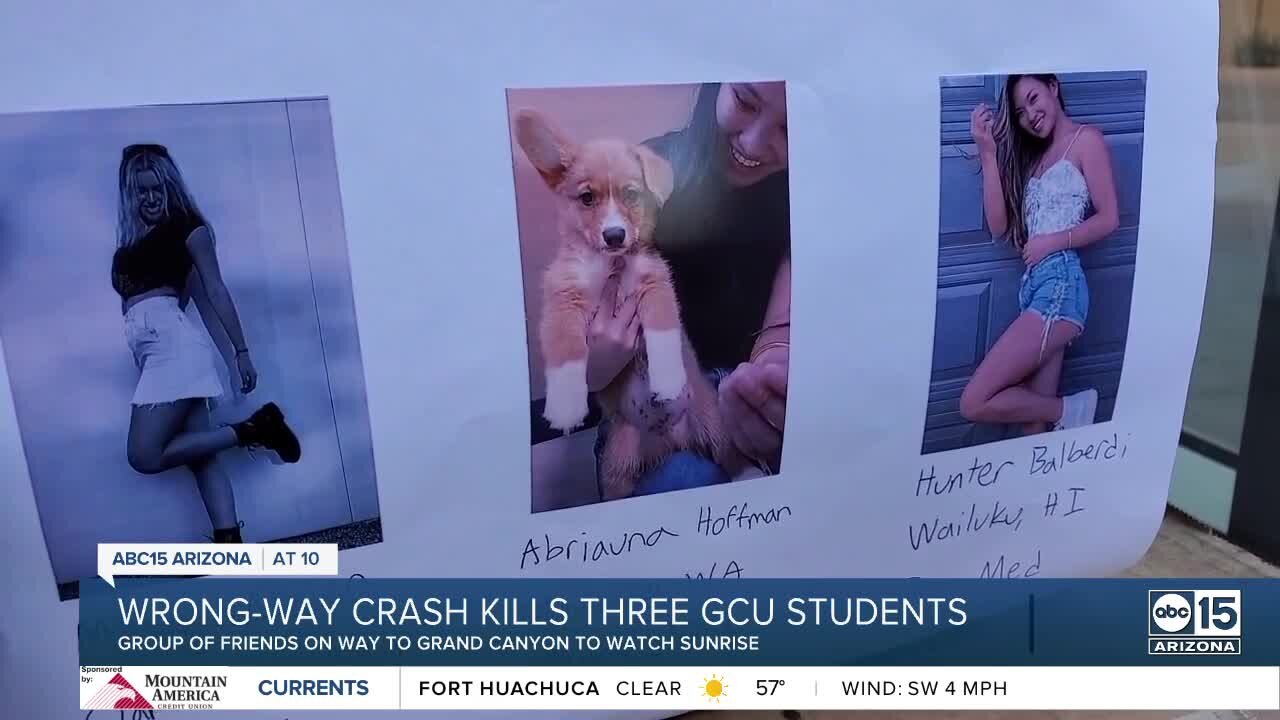 Friends recall last hours spend with three GCU students killed in wrong-way crash