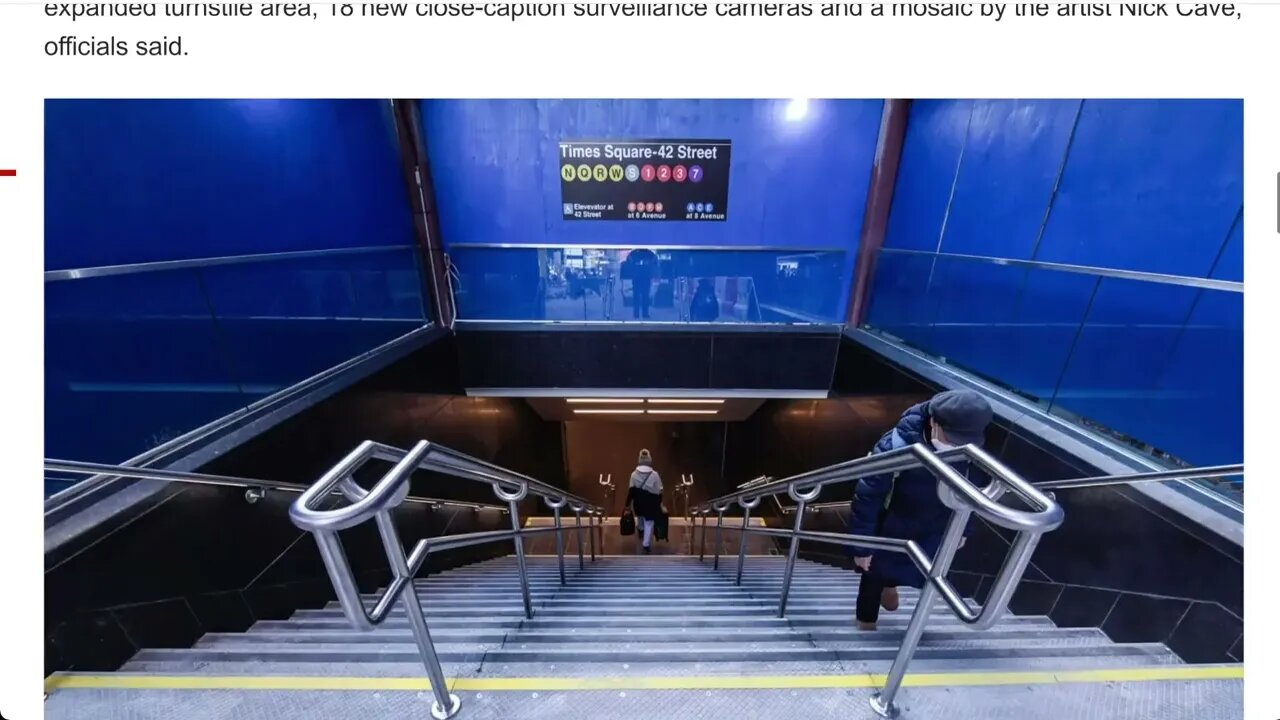 時代廣場地鐵站推出“令人驚嘆”的3000萬美元樓梯